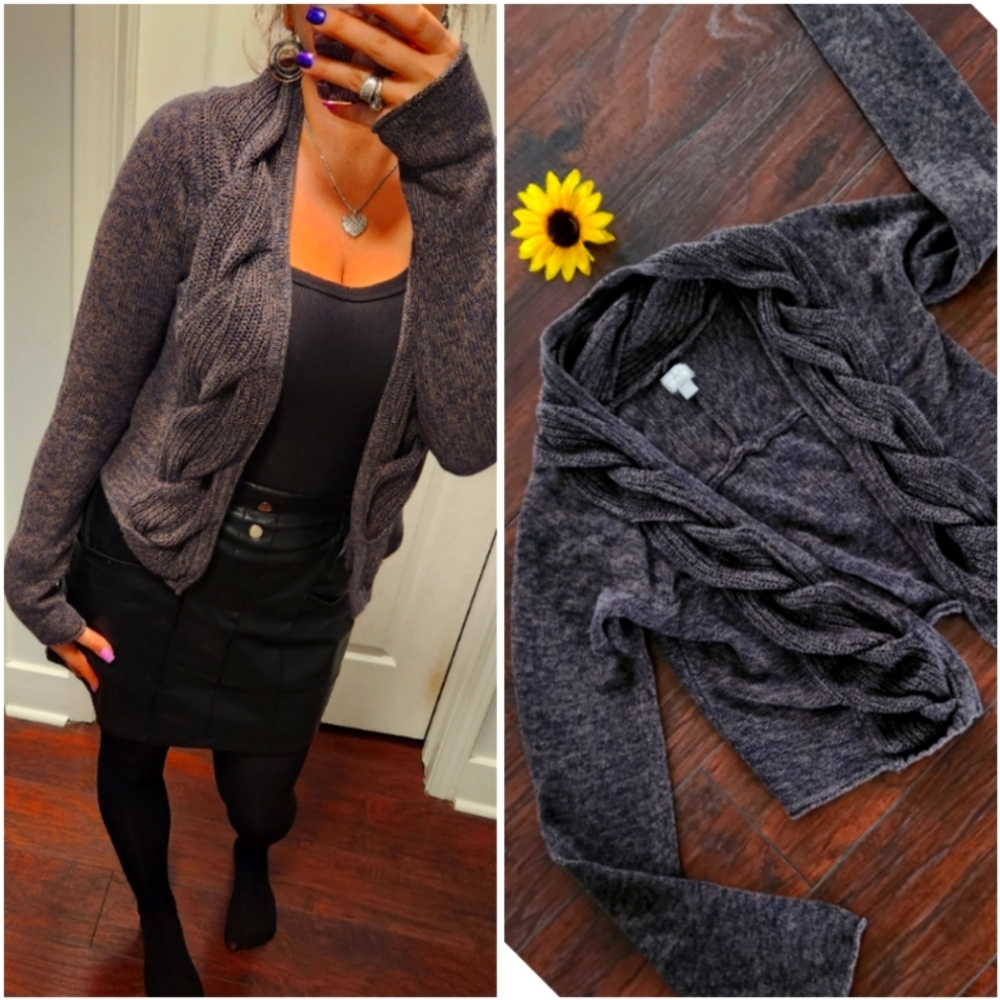 CONVERSE OPEN SHORT CARDIGAN